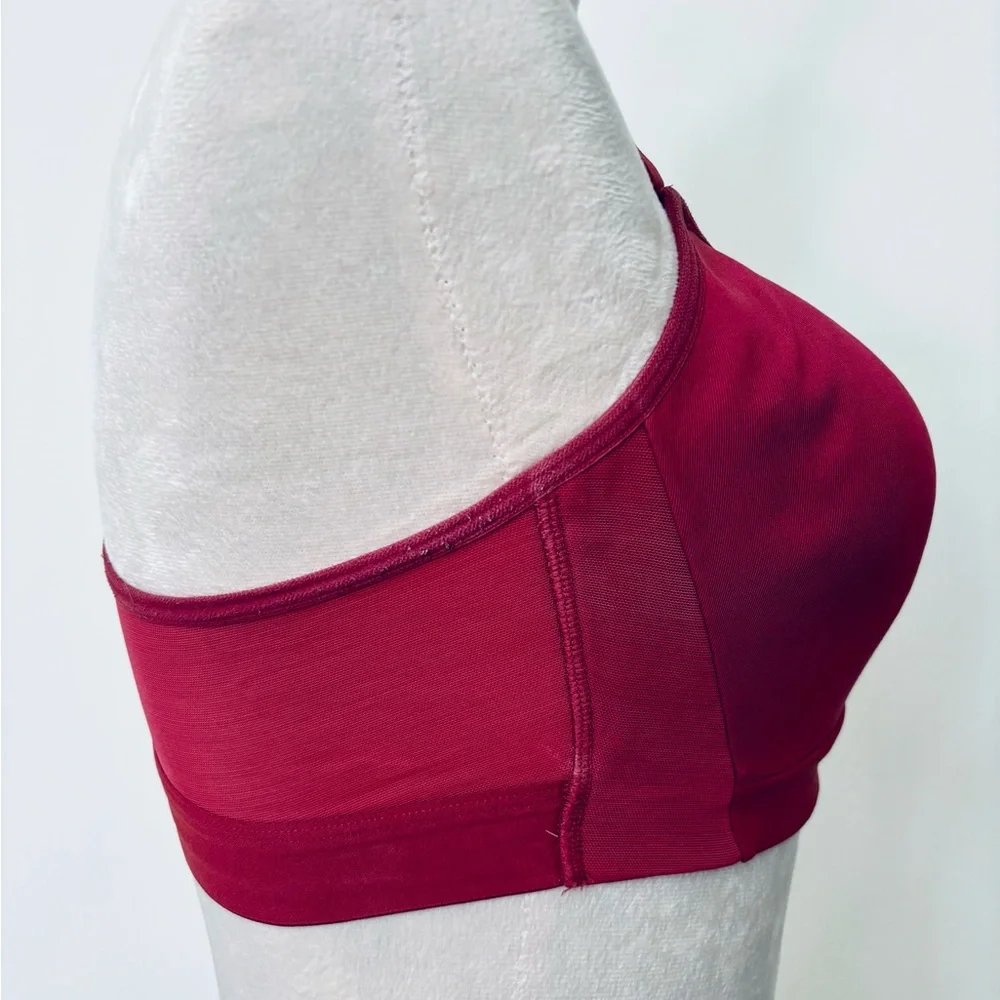 All In Motion Women's M Cranberry Red Racerback Adjustable Sports Bra - Picture 4 of 8